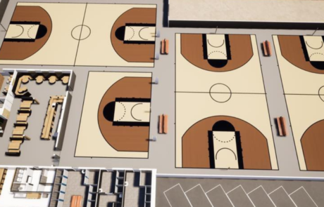 construction d'un complexe de basketball à Orleans